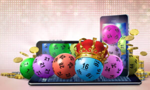 How do players set spending limits in online lottery?